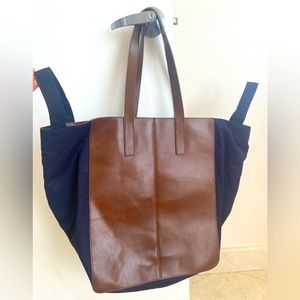 Marni x H&M Brown and Navy Tote Bag